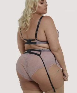 Felicity Hayward X PP Celestina Pink Curve Suspender