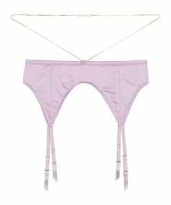 Felicity Hayward X PP Knox Chain Satin Suspender Lilac Curve Outlet
