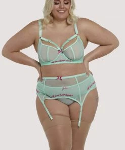 Felicity Hayward X PP Self Love Mint Curve Suspender Belt Outlet