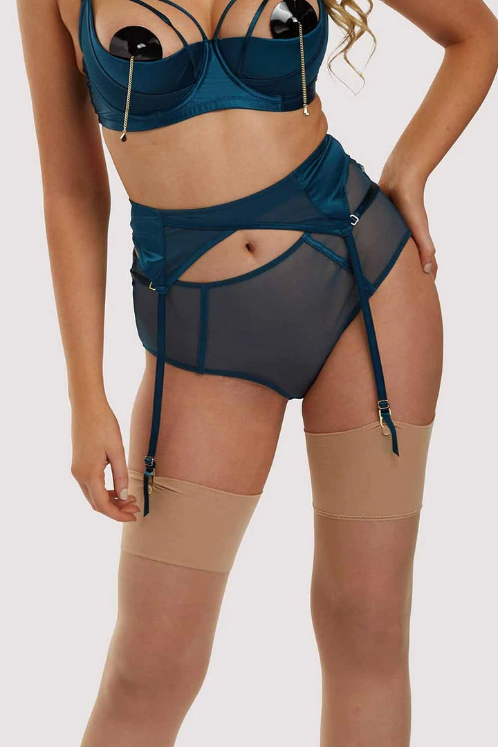 Felicity Hayward X PP Suspenders Firenza Strappy Teal Suspender 5 Felicity Hayward X PP Suspenders Firenza Strappy Teal Suspender