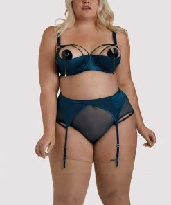 Felicity Hayward X PP Suspenders Firenza Strappy Teal Suspender 22 Felicity Hayward X PP Suspenders Firenza Strappy Teal Suspender