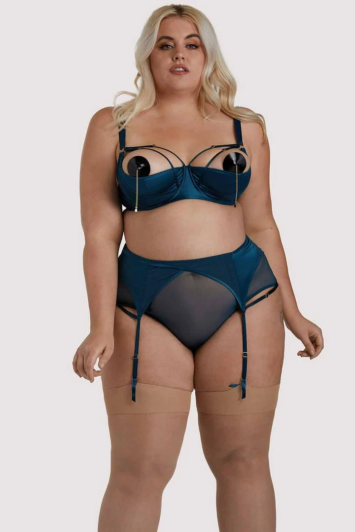 Felicity Hayward X PP Suspenders Firenza Strappy Teal Suspender 8 Felicity Hayward X PP Suspenders Firenza Strappy Teal Suspender