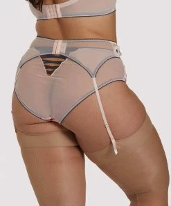 Felicity Hayward X PP Rowswell Polka Dot Peach Suspender