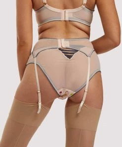 Felicity Hayward X PP Rowswell Polka Dot Peach Suspender