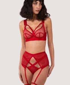Felicity Hayward X PP Suspenders Mercury Red Mesh Harness Suspender 20 Felicity Hayward X PP Suspenders Mercury Red Mesh Harness Suspender