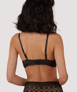 FFFB X Playful Promises Bras Maia Black Lace Bralette
