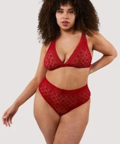 FFFB X Playful Promises Maia Red Lace Bralette