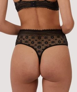 FFFB X Playful Promises Fuller Figure Fuller Bust X Playful Promises Maia Black High Waisted Lace Thong 15 FFFB X Playful Promises Fuller Figure Fuller Bust X Playful Promises Maia Black High Waisted Lace Thong
