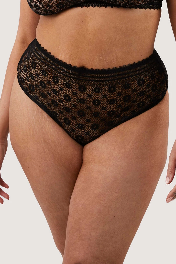 FFFB X Playful Promises Fuller Figure Fuller Bust X Playful Promises Maia Black High Waisted Lace Thong 5 FFFB X Playful Promises Fuller Figure Fuller Bust X Playful Promises Maia Black High Waisted Lace Thong