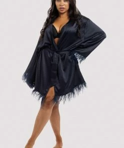 FFFB X Playful Promises Iris Teal Feather Kimono Nightwear 11 FFFB X Playful Promises Iris Teal Feather Kimono Nightwear