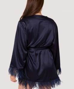 FFFB X Playful Promises Iris Teal Feather Kimono Nightwear 10 FFFB X Playful Promises Iris Teal Feather Kimono Nightwear