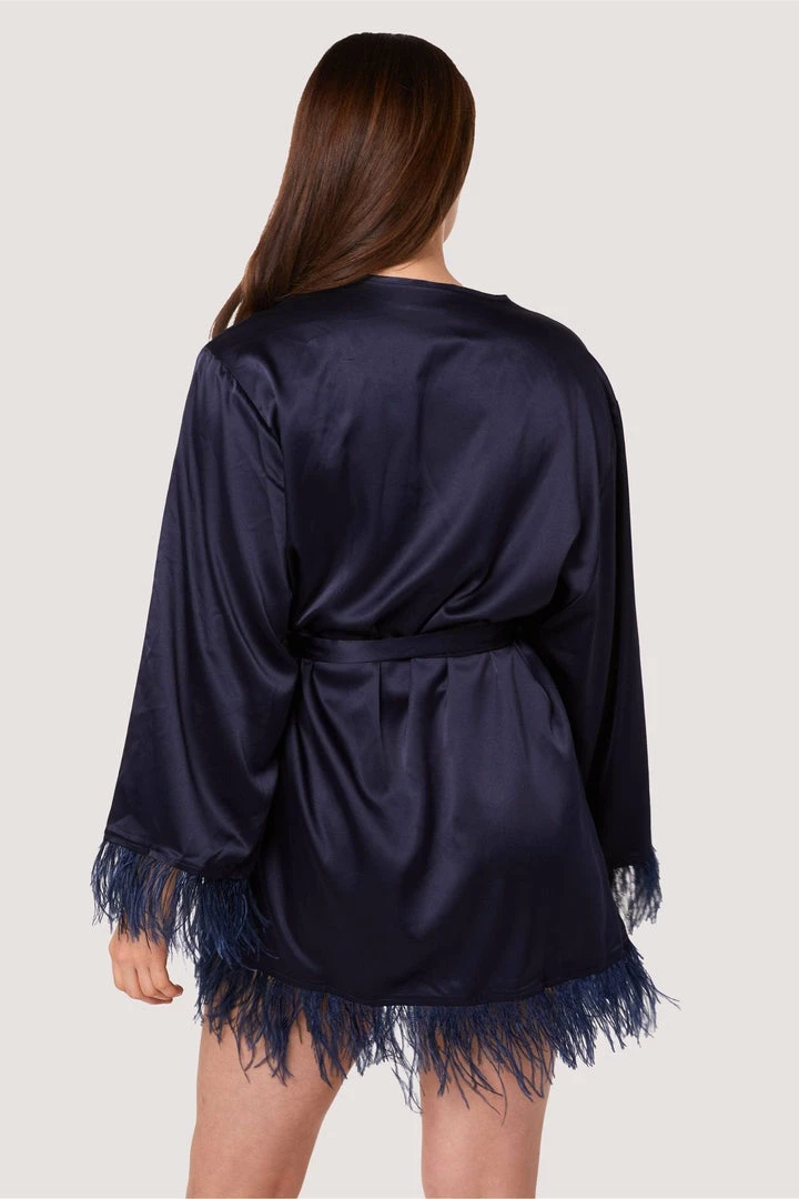 FFFB X Playful Promises Iris Teal Feather Kimono Nightwear 5 FFFB X Playful Promises Iris Teal Feather Kimono Nightwear