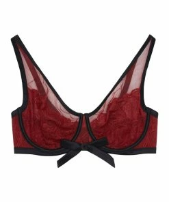Playful Promises Curve Exclusive Outlet Acacia Lace Triangle Bra With Bow