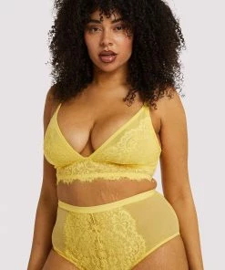 Playful Promises Curve Exclusive Bella Lemon Soft Cup Bra