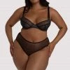 Playful Promises Curve Exclusive Outlet Brianna Black Mesh Bra