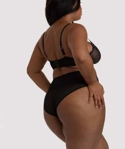 Playful Promises Curve Exclusive Outlet Brianna Black Mesh Bra