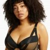 Playful Promises Curve Exclusive Brooklyn Fishnet Strappy Bra Outlet