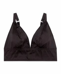 Playful Promises Curve Exclusive Eagan Black Satin Bralette