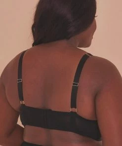 Playful Promises Curve Exclusive Eagan Black Satin Bralette