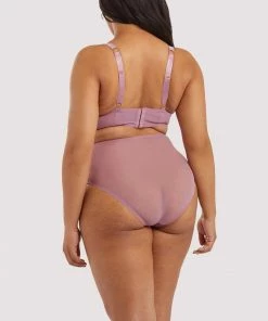 Playful Promises Curve Exclusive Outlet Eagan Blush Satin Bralette