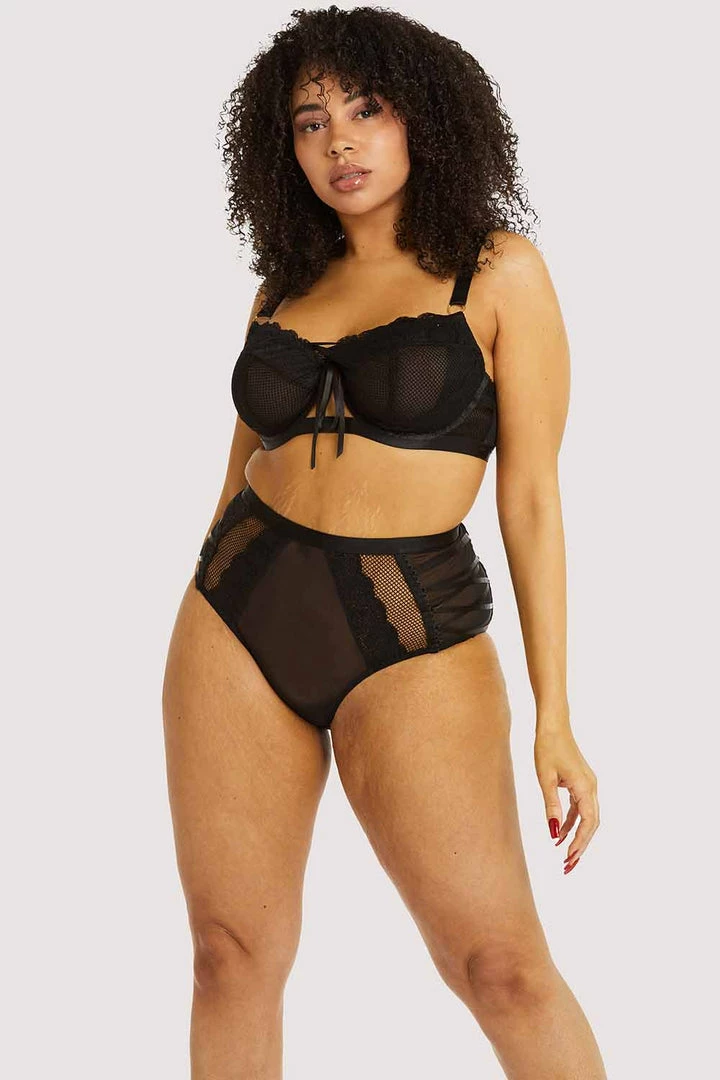 Playful Promises Curve Exclusive Outlet Ericka Black Plunge Bra 4 Playful Promises Curve Exclusive Outlet Ericka Black Plunge Bra