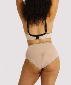 Playful Promises Curve Exclusive Evie Black & Peach Balcony Bra