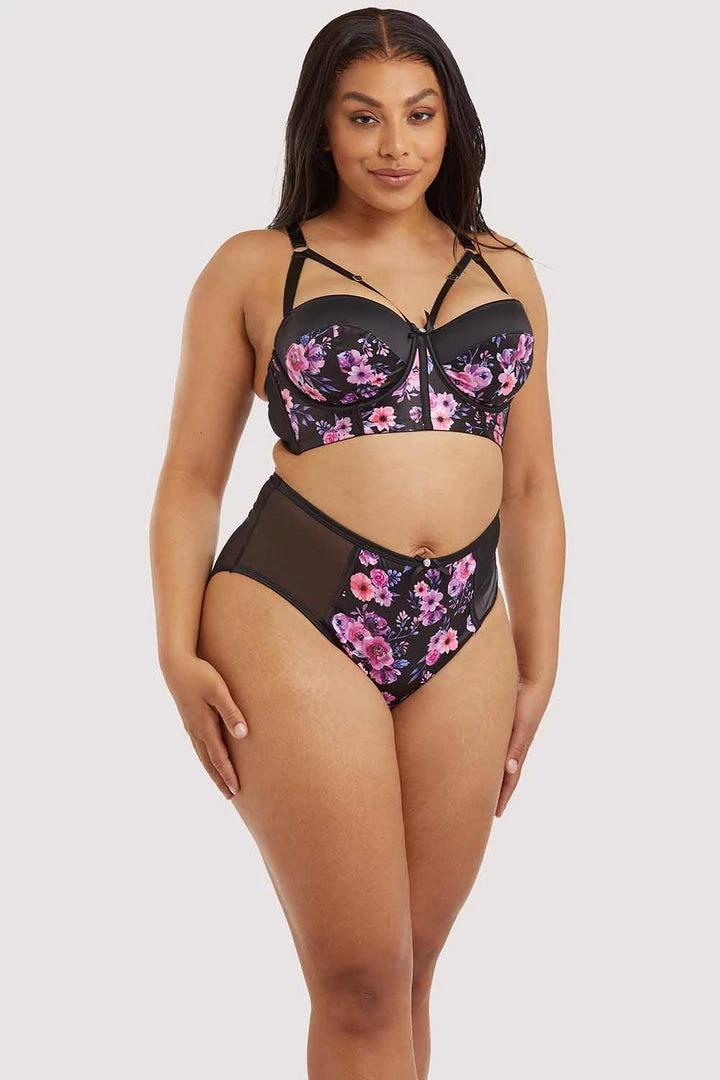 Playful Promises Curve Exclusive Jules Printed Longline Bra 4 Playful Promises Curve Exclusive Jules Printed Longline Bra