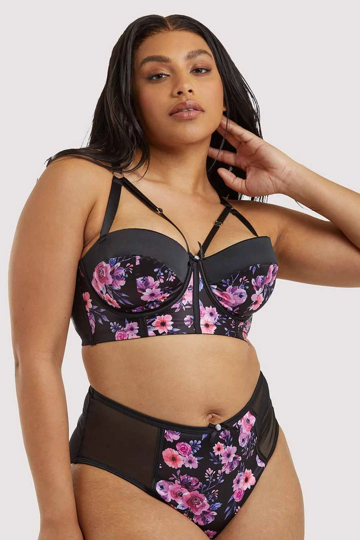 Playful Promises Curve Exclusive Jules Printed Longline Bra 3 Playful Promises Curve Exclusive Jules Printed Longline Bra