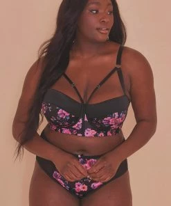 Playful Promises Curve Exclusive Jules Printed Longline Bra 13 Playful Promises Curve Exclusive Jules Printed Longline Bra