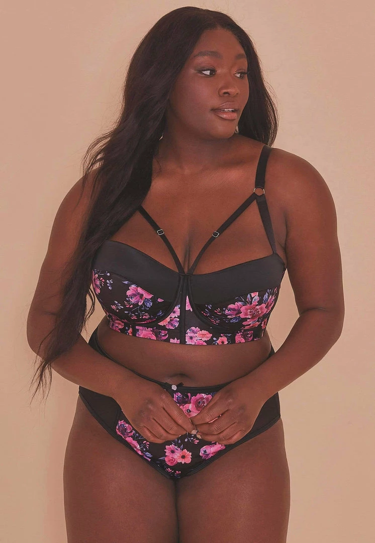 Playful Promises Curve Exclusive Jules Printed Longline Bra 7 Playful Promises Curve Exclusive Jules Printed Longline Bra