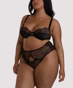 Playful Promises Curve Exclusive Khloe Black Floral Bra Outlet 10 Playful Promises Curve Exclusive Khloe Black Floral Bra Outlet