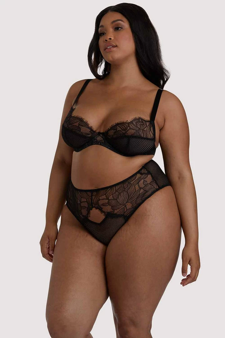 Playful Promises Curve Exclusive Khloe Black Floral Bra Outlet 5 Playful Promises Curve Exclusive Khloe Black Floral Bra Outlet