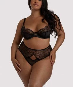 Playful Promises Curve Exclusive Khloe Black Floral Bra Outlet 12 Playful Promises Curve Exclusive Khloe Black Floral Bra Outlet