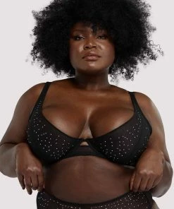 Playful Promises Curve Exclusive Outlet Lydia Black Diamante Bra
