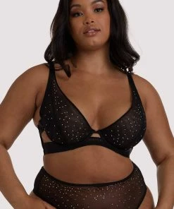 Playful Promises Curve Exclusive Outlet Lydia Black Diamante Bra