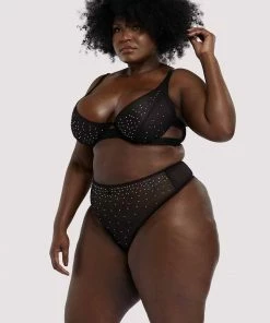 Playful Promises Curve Exclusive Outlet Lydia Black Diamante Bra
