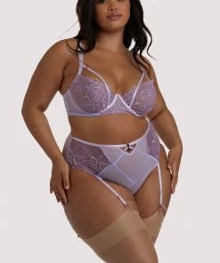 Playful Promises Curve Exclusive Mila Lilac Lace Bra Outlet