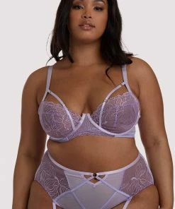 Playful Promises Curve Exclusive Mila Lilac Lace Bra Outlet