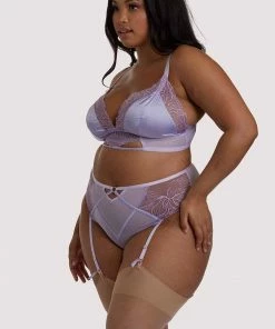 Playful Promises Curve Exclusive Mila Lilac Lace Triangle Bra Outlet 10 Playful Promises Curve Exclusive Mila Lilac Lace Triangle Bra Outlet