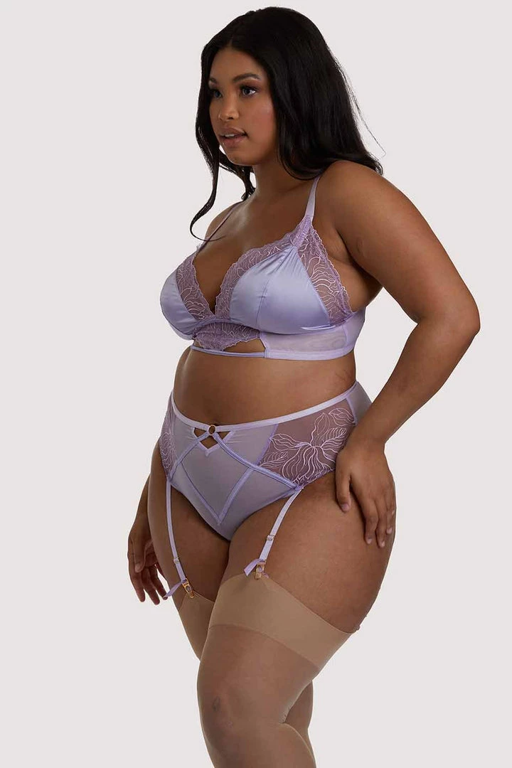 Playful Promises Curve Exclusive Mila Lilac Lace Triangle Bra Outlet 6 Playful Promises Curve Exclusive Mila Lilac Lace Triangle Bra Outlet