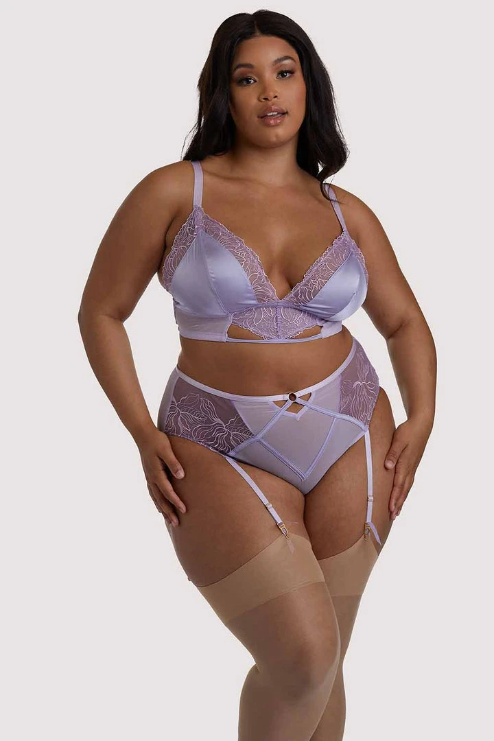 Playful Promises Curve Exclusive Mila Lilac Lace Triangle Bra Outlet 4 Playful Promises Curve Exclusive Mila Lilac Lace Triangle Bra Outlet