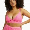 Playful Promises Curve Exclusive Pink Bella Lace Soft Cup Bra