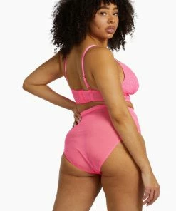 Playful Promises Curve Exclusive Pink Bella Lace Soft Cup Bra