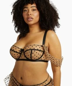 Playful Promises Curve Exclusive Willow Puff Sleeve Bra Outlet