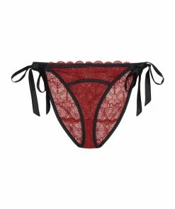 Playful Promises Curve Exclusive Acacia Lace Tie Sides Brief With Bow 8 Playful Promises Curve Exclusive Acacia Lace Tie Sides Brief With Bow