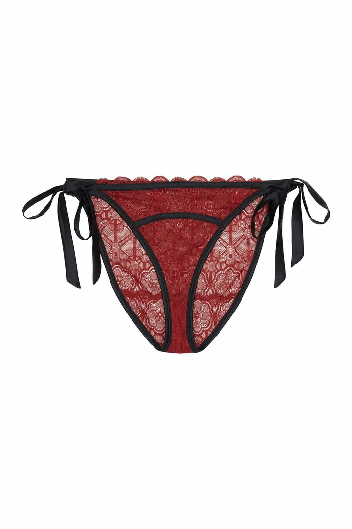 Playful Promises Curve Exclusive Acacia Lace Tie Sides Brief With Bow 5 Playful Promises Curve Exclusive Acacia Lace Tie Sides Brief With Bow