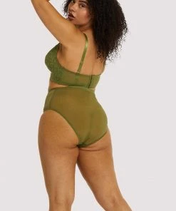 Gabi Fresh X Playful Promises Everyday Lingerie Gabi Fresh Bella Olive High Waist Brief 11 Gabi Fresh X Playful Promises Everyday Lingerie Gabi Fresh Bella Olive High Waist Brief