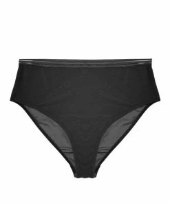 Playful Promises Curve Exclusive Outlet Chelsea Black Mesh Highwaist Brief