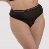 Playful Promises Curve Exclusive Outlet Chelsea Black Mesh Highwaist Brief