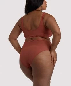 Playful Promises Curve Exclusive Chelsea Cinnamon Mesh Highwaist Brief 13 Playful Promises Curve Exclusive Chelsea Cinnamon Mesh Highwaist Brief